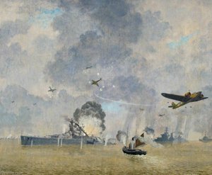 First Raid Of The Second World War On Brunsbuttel By Blenheim Iv — Eric Hesketh Hubbard