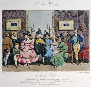 Humorous Depiction Of The Behaviour — Henri Bonaventure Monnier