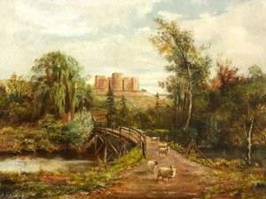 The County Gaol and the Bridge over the Monnow, Monmouth