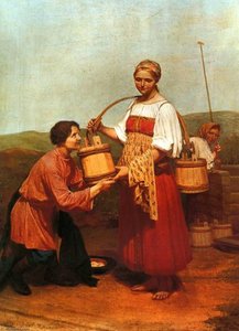 Meeting At The Well — Alexei Venetsianov