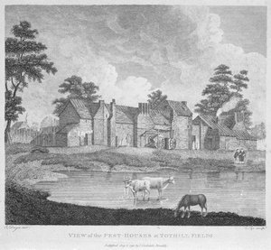 View Of The Pest-houses At Tothill Fields Engraved