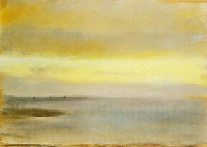 Marina, Sunset — Edgar Degas, Impressionism