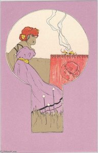 Girls With Purple Surrounds — Raphael Kirchner