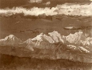 Apuan Mountains, Lucca, (painting) — Arthur B. Davies
