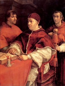 Portrait Of Pope Leo X And Two Cardinals — Raphael, Renaissance Humanism