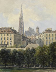 Overlooking the St. Stephen's Cathedral from Glacis