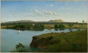 Purrumbete From Across The Lake — Eugene Von Guérard