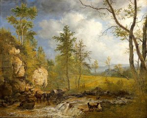Landscape At Schaffhausen — Georgius Jacobus Johannes Van Os