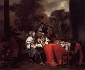 Party On A Terrace — Gerbrand Van Den Eeckhout