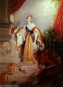 Portrait of Queen Victoria in Coronation Robes