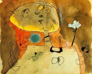 Mujer Con Collar — Joan Miró