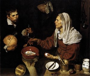 Old Woman Frying Eggs — Diego Velázquez