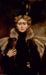 Natalie in Fur Cape