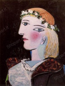 Retrato De Marie-thérèse Walter Con Guirnalda — Pablo Picasso