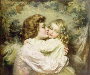 Mother And Daughter — Thomas Benjamin Kennington