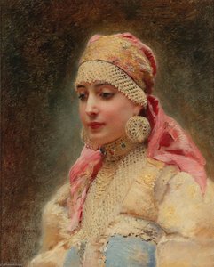 Portrait Of A Boyarina — Konstantin Yegorovich Makovsky