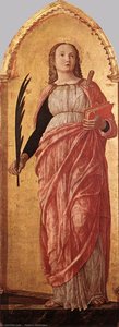 San Luca Altarpiece (detail) — Andrea Mantegna, Renaissance Antiquity Style