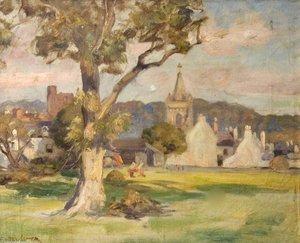 Kirkcudbright Buildings — William Stewart Macgeorge, Impressionism