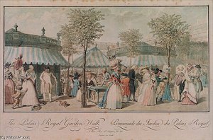 The Palais Royal Garden Walk — Philibert Louis Debucourt