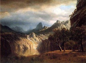 In Western Mountains — Albert Bierstadt