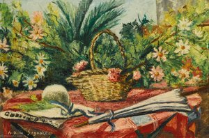 Panier Et Ombrelle En Provence — André Dunoyer De Segonzac