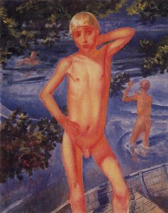Bathing Boys — Kuzma Petrov-vodkin