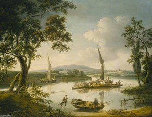 The Thames At Shillingford — John Thomas Serres