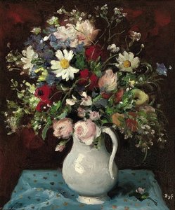 Flowers in a White Jug, (1965)