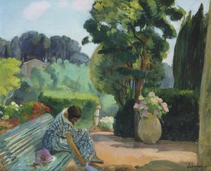 The Terrace In Pradet — Henri Lebasque