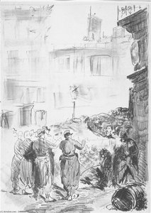 La Barricade — Édouard Manet, Impressionistic Printmaking