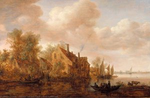 River Landscape — Adriaan Van Der Cabel