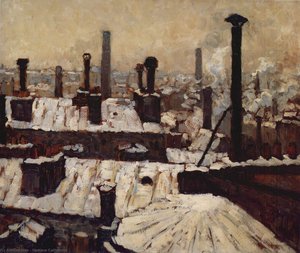 Roof Under The Snow, Paris — Gustave Caillebotte