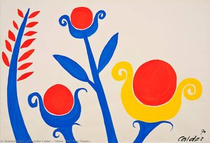 Yellow, Red, Blue Flowers — Alexander Milne Calder