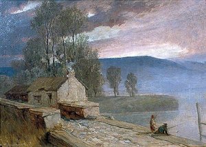 Landscape With A Bridge And A Cottage — Joseph Clover