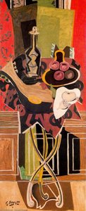 The Red Pedestal — Georges Braque, Cubism
