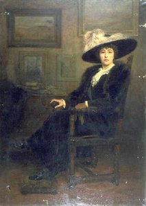 Portrait De Jeune Femme Au Grand Chapeau — Jacques Blanchard