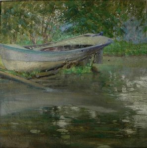 Blue Boat, (painting) — Mary Agnes Yerkes