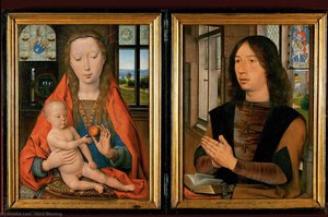 Diptych Of Maarten Nieuwenhove — Memling, Hans