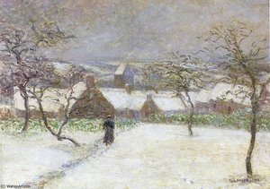 Path In The Snow — Gustave Loiseau