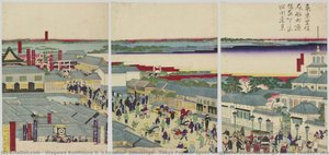 Tokyo Popular Spots-ningyocho Street Suitengu Shrine Toward Fukagawa — Utagawa Kunitsuna Ii, Ichiransai, Sadashige