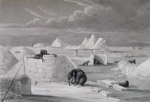 Eskimaux Building A Snow-hut — George Francis Lyon