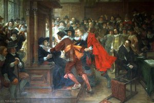 House Of Commons 1628-9 Speaker Finch Held By Holles And Valentine — Andrew Carrick Gow