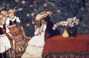 Woman With Three Girls — József Rippl-rónai, Post-impressionism