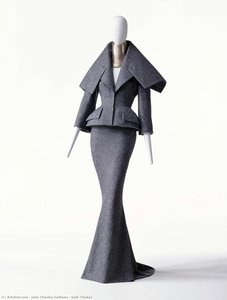 Suit, Choker — John Charles Galliano