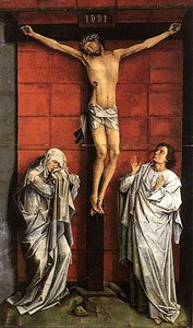 Christ On The Cross With Mary And St. John — Rogier Van Der Weyden