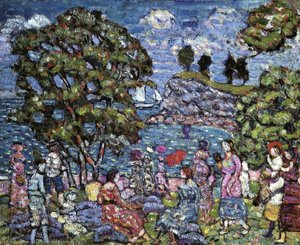 Cove With Figures — Maurice Brazil Prendergast