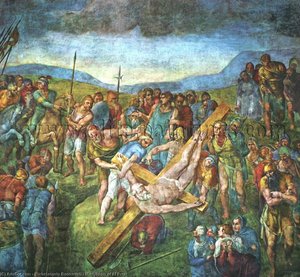 Martyrdom Of St Peter — Michelangelo Buonarroti, High Renaissance