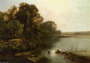 Early Morning On The Thames — Henry John Boddington