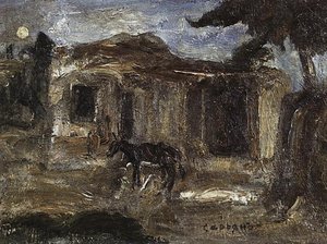 In Armenian Village — Martiros Sarian