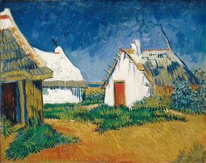 White Cottages At Saintes-maries — Vincent Willem Van Gogh, European Expressionism